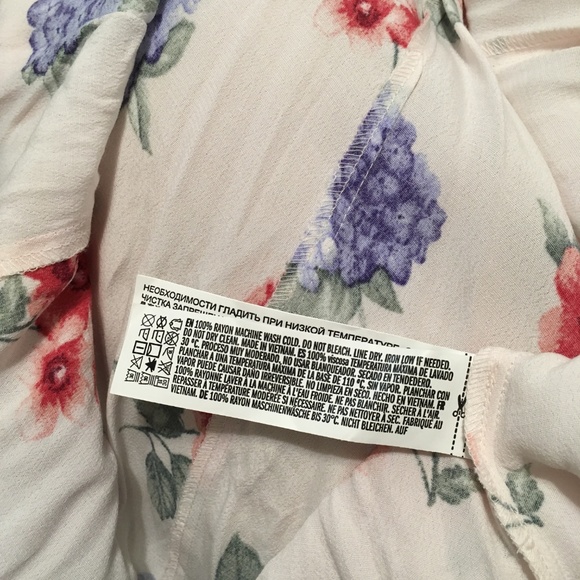 Forever 21 Floral Flutter Button Back Dress NWOT - Picture 8 of 8